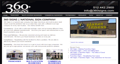 Desktop Screenshot of 360signs.com