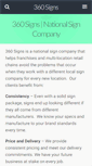 Mobile Screenshot of 360signs.com