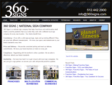 Tablet Screenshot of 360signs.com